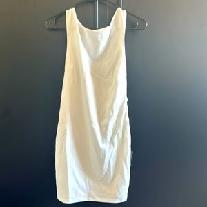 Lulu’s Backless White Knotted Mini dress- Size Medium NWT